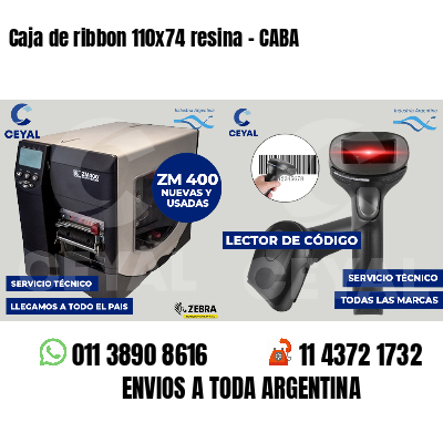 Caja de ribbon 110x74 resina - CABA