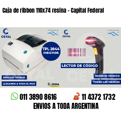 Caja de ribbon 110x74 resina - Capital Federal
