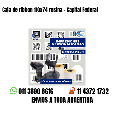 Caja de ribbon 110x74 resina - Capital Federal