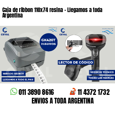 Caja de ribbon 110x74 resina - Llegamos a toda Argentina