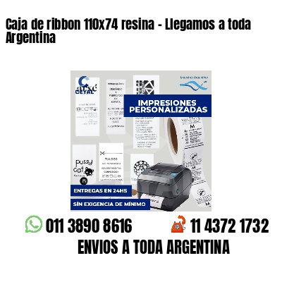 Caja de ribbon 110x74 resina - Llegamos a toda Argentina