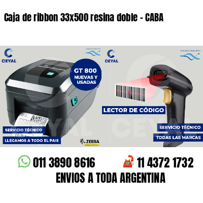 Caja de ribbon 33x500 resina doble - CABA
