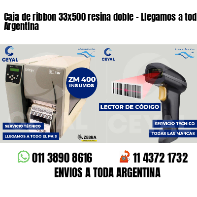 Caja de ribbon 33x500 resina doble - Llegamos a toda Argentina