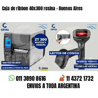 Caja de ribbon 40x300 resina - Buenos Aires