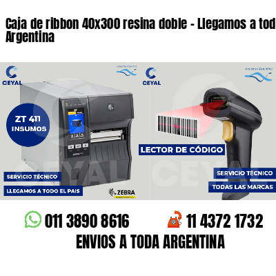 Caja de ribbon 40x300 resina doble - Llegamos a toda Argentina