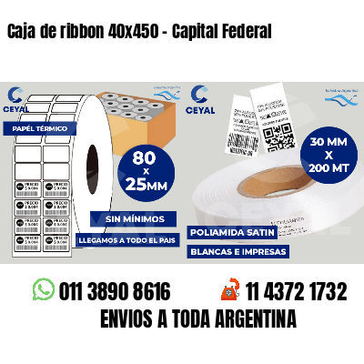 Caja de ribbon 40x450 - Capital Federal