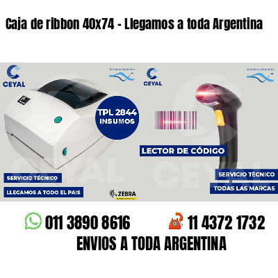 Caja de ribbon 40x74 - Llegamos a toda Argentina