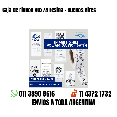 Caja de ribbon 40x74 resina - Buenos Aires