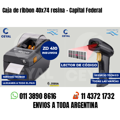 Caja de ribbon 40x74 resina - Capital Federal