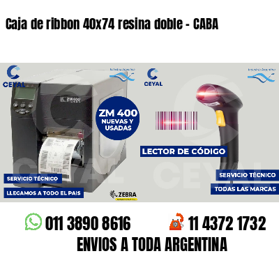 Caja de ribbon 40x74 resina doble - CABA