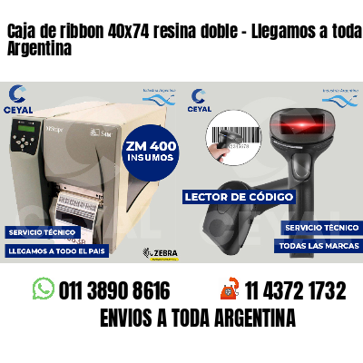 Caja de ribbon 40x74 resina doble - Llegamos a toda Argentina