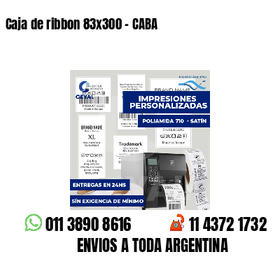 Caja de ribbon 83x300 - CABA