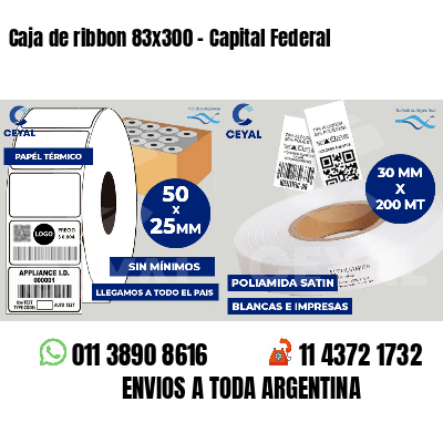 Caja de ribbon 83x300 - Capital Federal