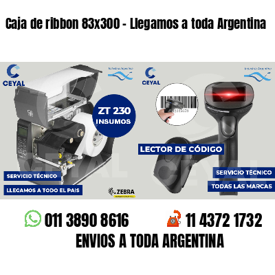 Caja de ribbon 83x300 - Llegamos a toda Argentina