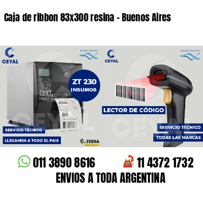 Caja de ribbon 83x300 resina - Buenos Aires