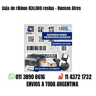 Caja de ribbon 83x300 resina - Buenos Aires