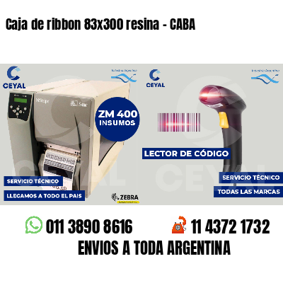 Caja de ribbon 83x300 resina - CABA