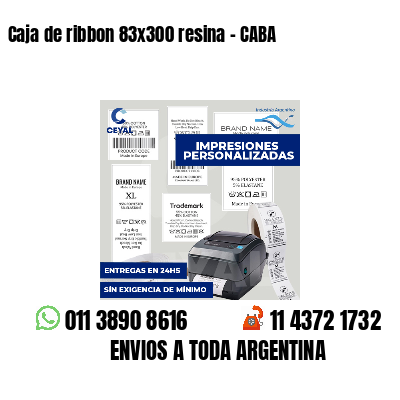 Caja de ribbon 83x300 resina - CABA