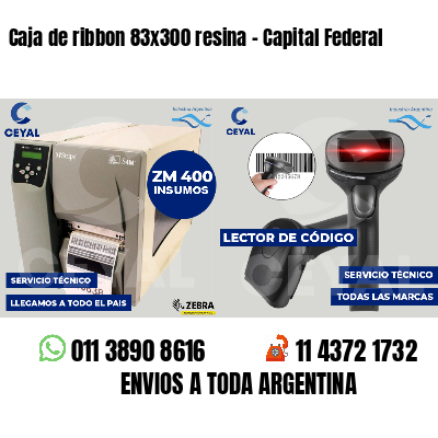 Caja de ribbon 83x300 resina - Capital Federal