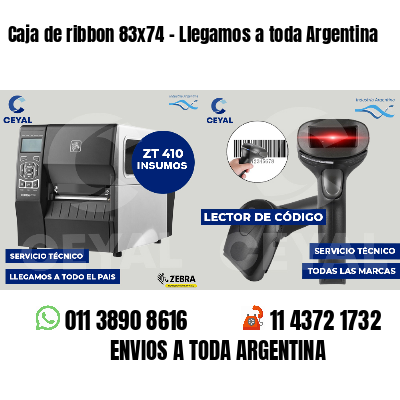 Caja de ribbon 83x74 - Llegamos a toda Argentina