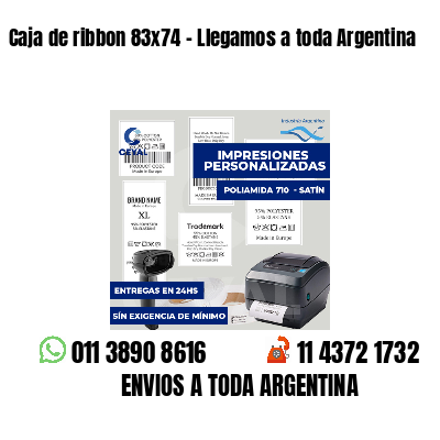 Caja de ribbon 83x74 - Llegamos a toda Argentina