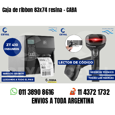 Caja de ribbon 83x74 resina - CABA
