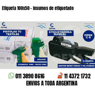 Etiqueta 100x50 - Insumos de etiquetado