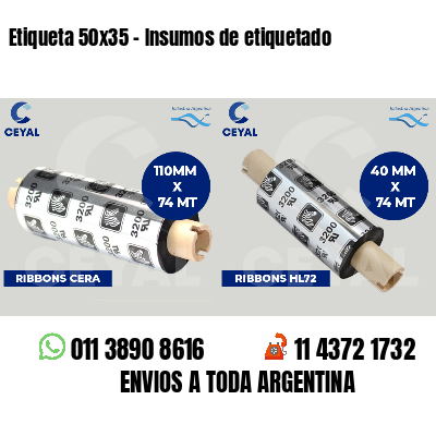 Etiqueta 50x35 - Insumos de etiquetado