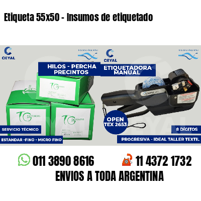 Etiqueta 55x50 - Insumos de etiquetado