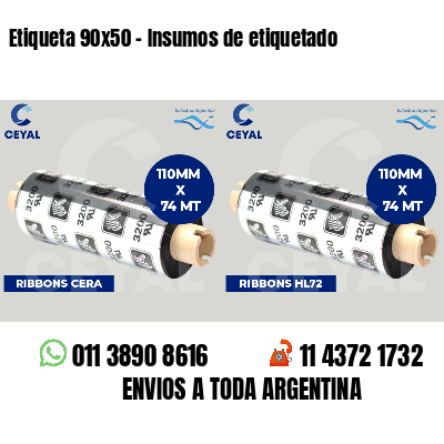 Etiqueta 90x50 - Insumos de etiquetado