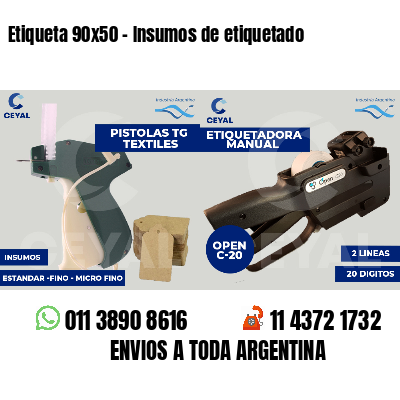 Etiqueta 90x50 - Insumos de etiquetado