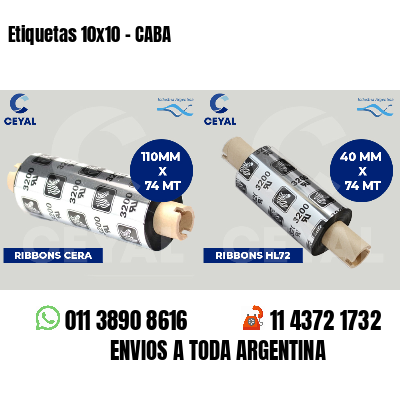 Etiquetas 10x10 - CABA