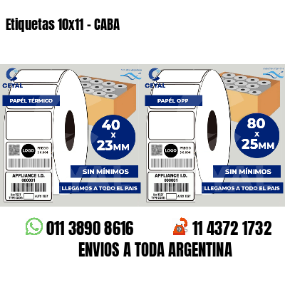 Etiquetas 10x11 - CABA