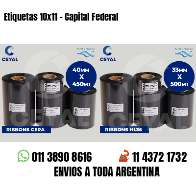 Etiquetas 10x11 - Capital Federal