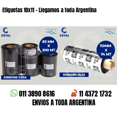 Etiquetas 10x11 - Llegamos a toda Argentina