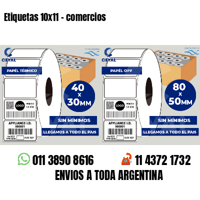 Etiquetas 10x11 - comercios