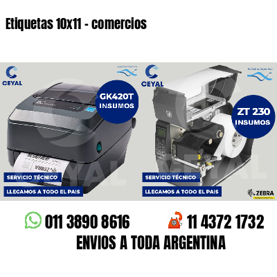 Etiquetas 10x11 - comercios