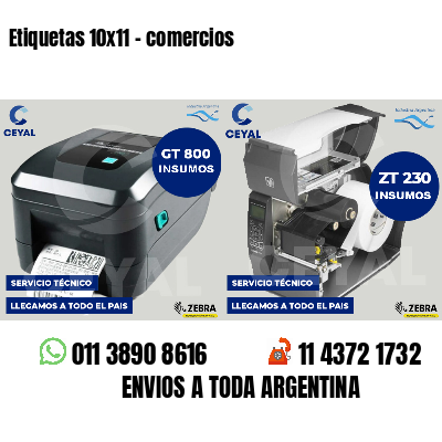 Etiquetas 10x11 - comercios
