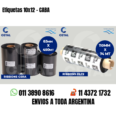 Etiquetas 10x12 - CABA