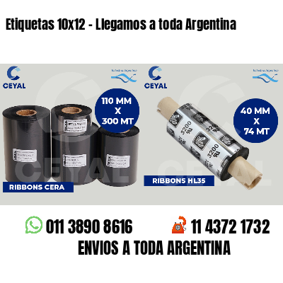 Etiquetas 10x12 - Llegamos a toda Argentina