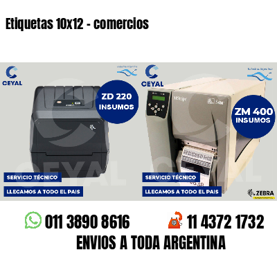 Etiquetas 10x12 - comercios
