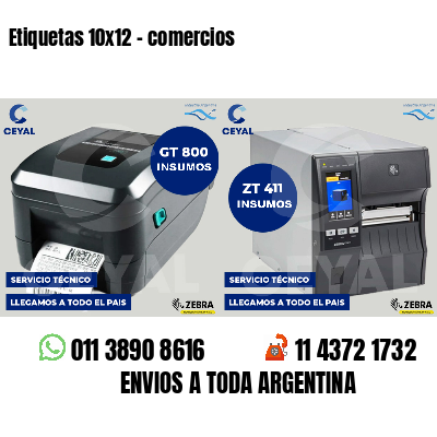 Etiquetas 10x12 - comercios