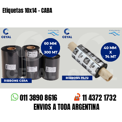 Etiquetas 10x14 - CABA