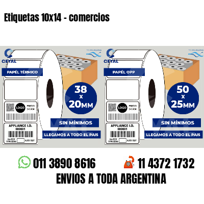 Etiquetas 10x14 - comercios
