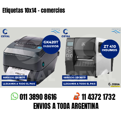 Etiquetas 10x14 - comercios