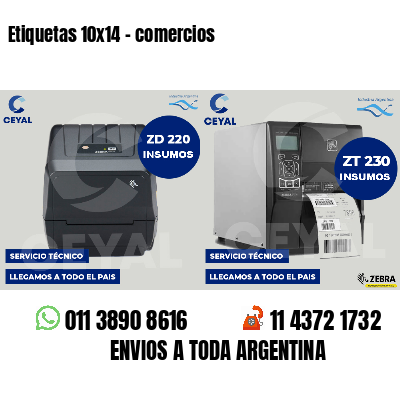 Etiquetas 10x14 - comercios