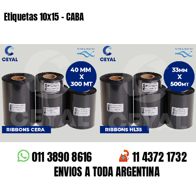 Etiquetas 10x15 - CABA