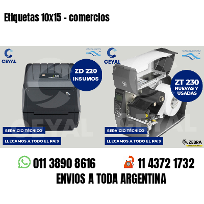 Etiquetas 10x15 - comercios