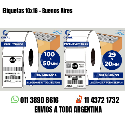 Etiquetas 10x16 - Buenos Aires