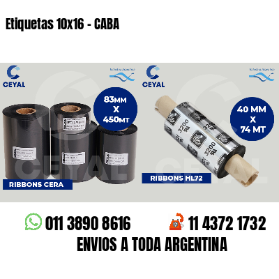 Etiquetas 10x16 - CABA